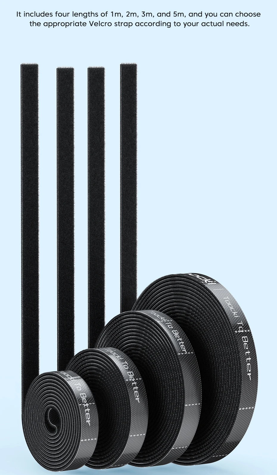 Toocki Cable Organizer Cable Management Tearable Organizador Cables Winder Ties Phone Accessories Wire Cord Organizer And Cables