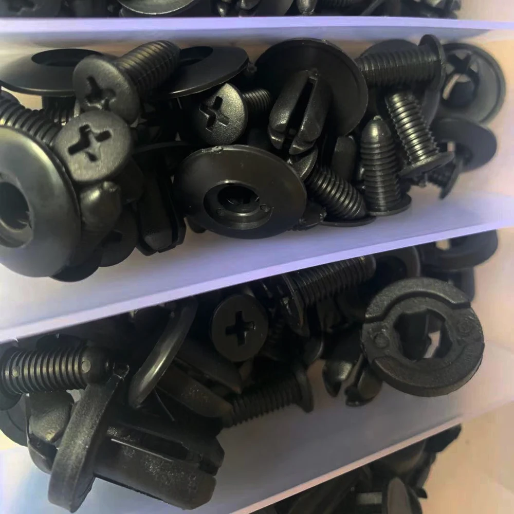 Auto Fastener Clip Mixed Car Body Push Retainer Pin Rivet Bumper Door Trim Panel Fastener Kit Car Clip 100/50 Box /Bag packaging