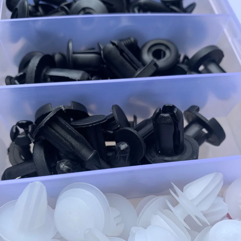 Auto Fastener Clip Mixed Car Body Push Retainer Pin Rivet Bumper Door Trim Panel Fastener Kit Car Clip 100/50 Box /Bag packaging