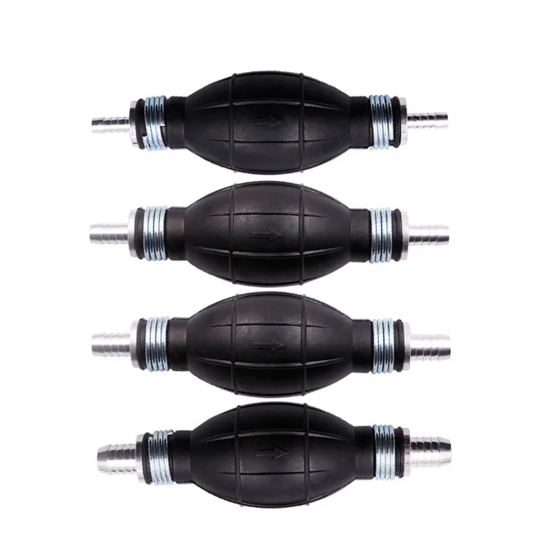 6mm/8mm/10mm/12mm Hand Fuel Pump Line Rubber Aluminum Hand Primer Bulb Diesel Oil Transfer Petrol for Car Boat Marine Outboard