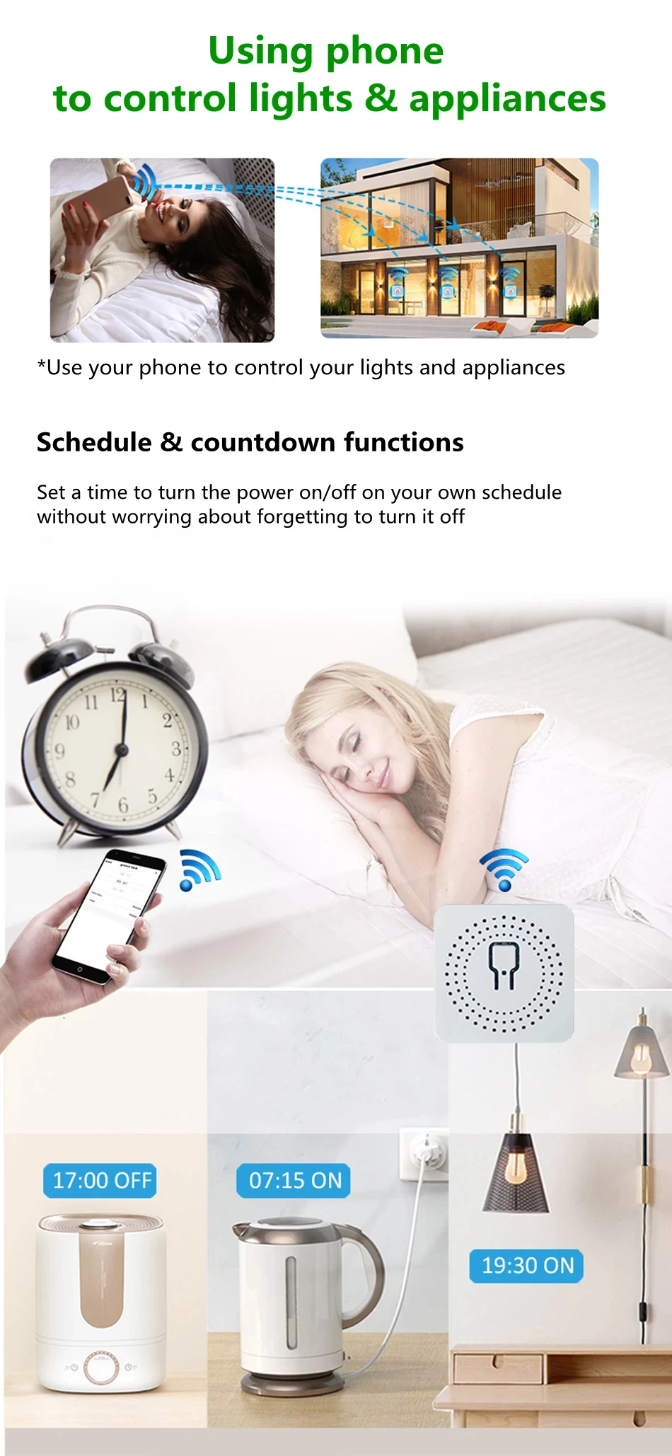 Mini DIY Smart Switch Work With Tuya WiFi Light Switch Module Need Neutral Wire 2 Ways Timer Wireless Breaker Alexa Google Home