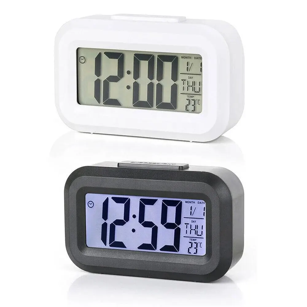 LED Digital Alarm Clock Backlight Snooze Data Time Calendar Desktop Multifunction Electronic Backlight Table Clock