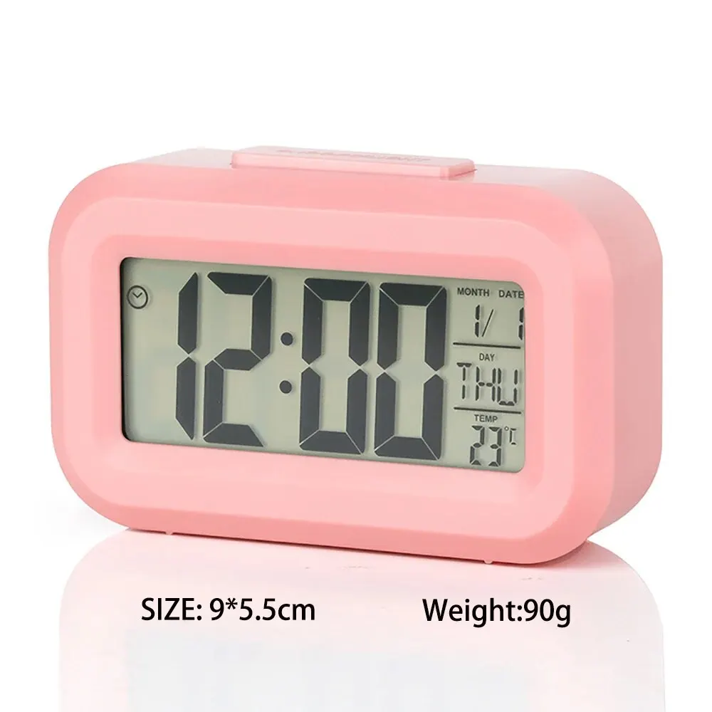 LED Digital Alarm Clock Backlight Snooze Data Time Calendar Desktop Multifunction Electronic Backlight Table Clock
