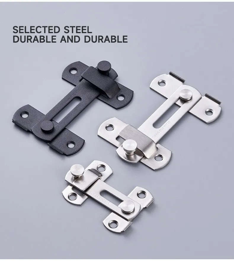 Sliding Barn Door Latch Sliding Right Angle Door Latch Door Bolt Wine Cooler Closet Window Door Latch Plug Baby Safety Latch