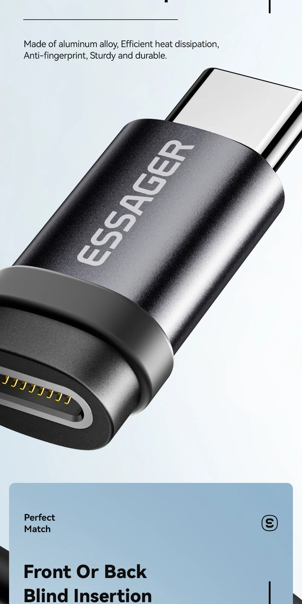 Essager Lighting To Type C Adapter 3A Fast Charging IOS Female to Type-C Male Connector For IPhone 15 14 13 Pro IPad Converter