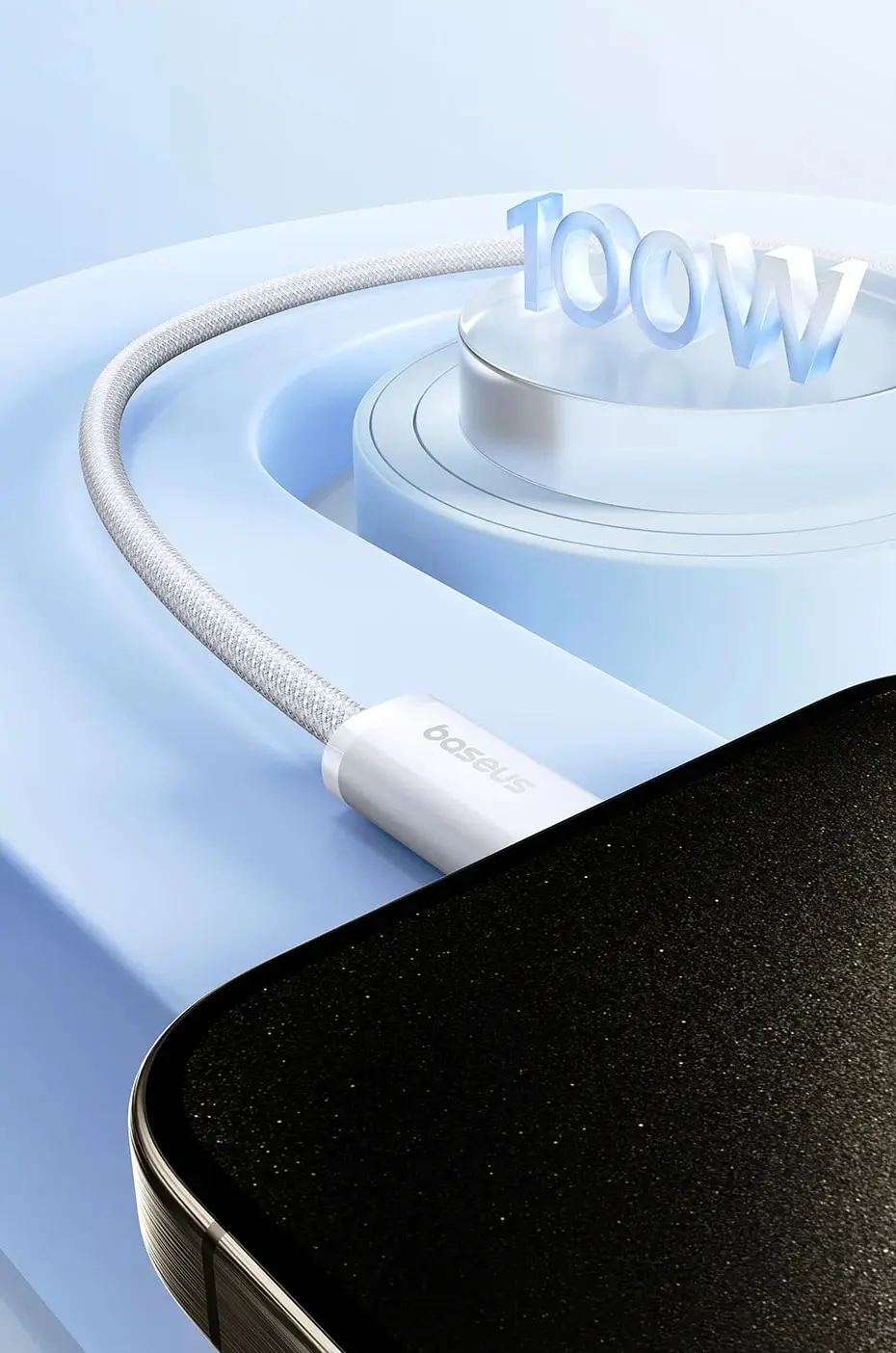Baseus 100W Type C To USB C Cable For iPhone 18 17 16 Fast Charging Charger Cord For Macbook iPad Samsung Xiaomi Fast USB C Wire