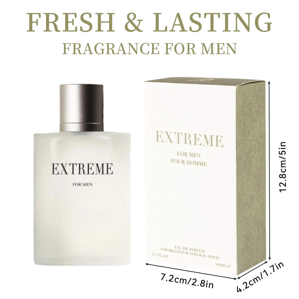 EXTREME Men's EDP 3.4 Ounce (Pack of 1) Eau de Parfum for Men Men's Fragrance Long Lasting Perfume for Men