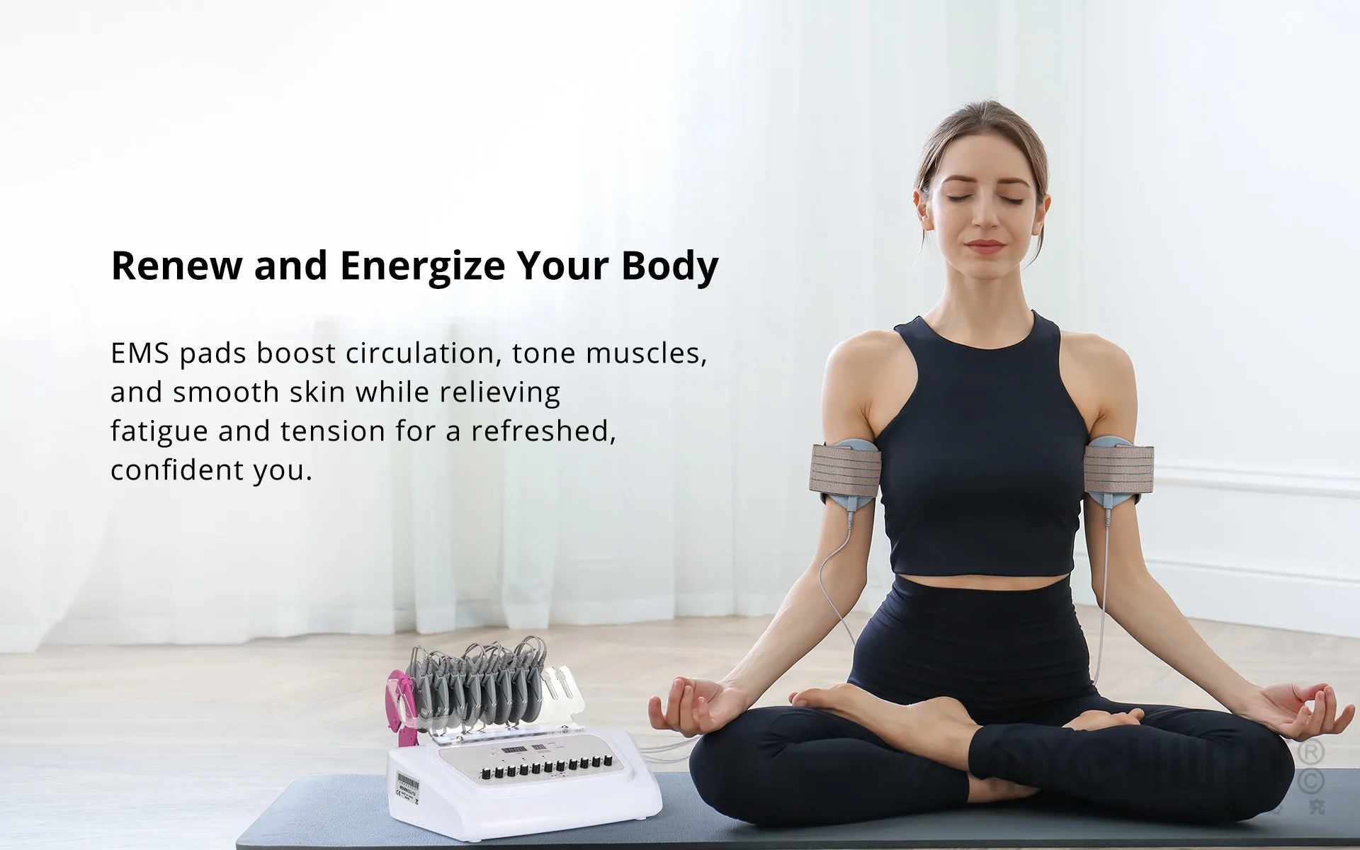 2025 newest ems muscle stimulators woman fitness Hips Arms Abdomen Muscle Trainer massage tool