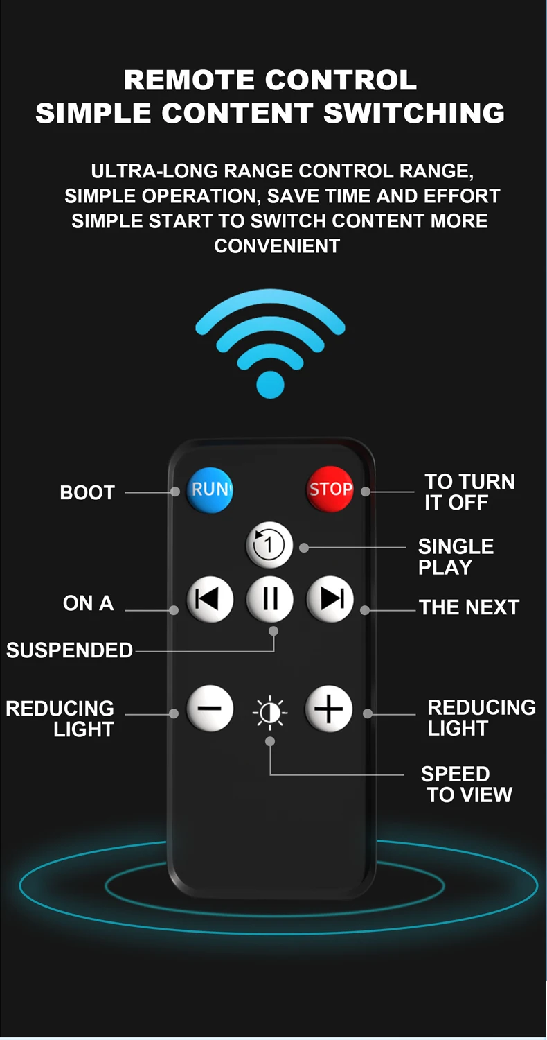 40-85cm 3D Fan Hologram Projector Wifi Control Remote Commercial Advertising Display Hologram Projector Transmit Picture Video