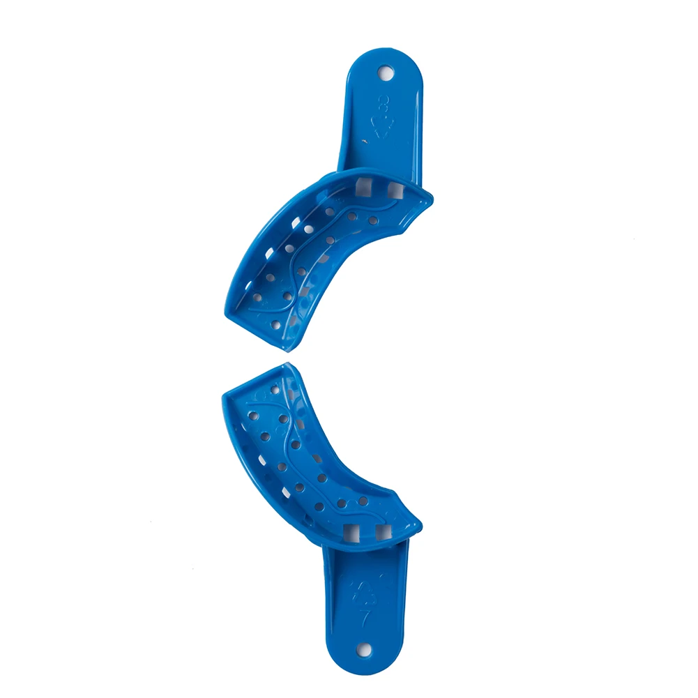 EASYINSMILE Dental S/M/L/XL Perforated Plastic Impression Trays Upper/Lower 12Pc Autoclavable