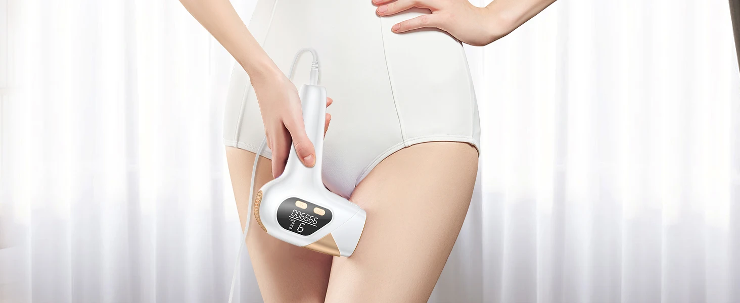 IPL Hair Laser Removal with Cooling Function Home Device 999900 + Flashes 18.5j Pulsed Light Epilator for Armpits/Body/Men/Women