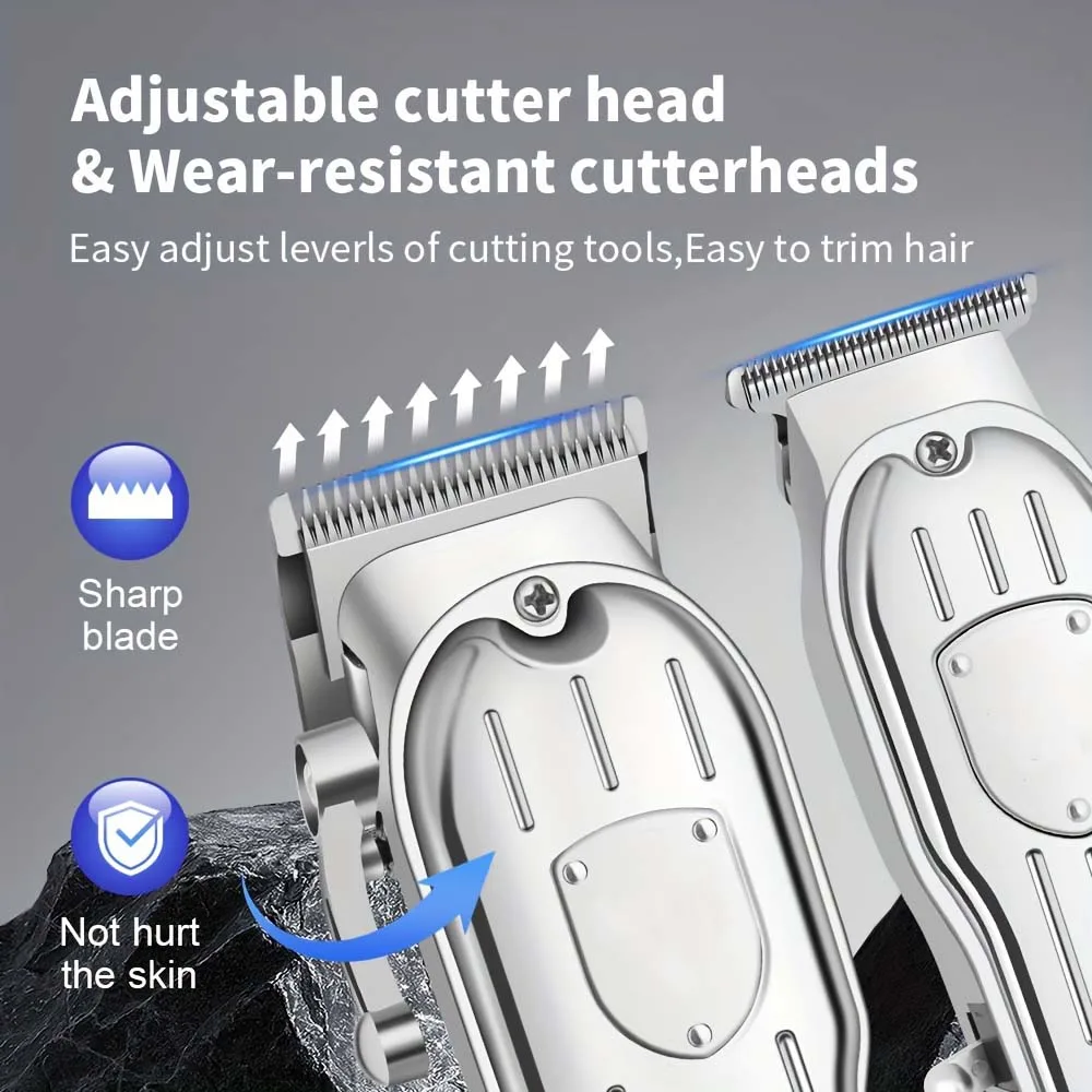 3 In1/1pc Hair Cutting Grooming Kit Professional Hair Clippers and Shaver Set Cordless Beard Trimming for Men