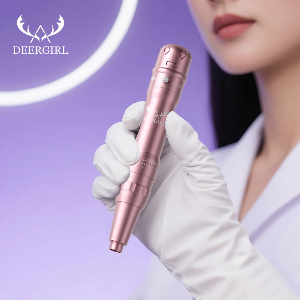 DM Wireless Permanent Makeup Machine Kit Micropigmentation Microblading Pen Eyebrow Tattoo Kit With Ink 15PCS Eyebrow Needles
