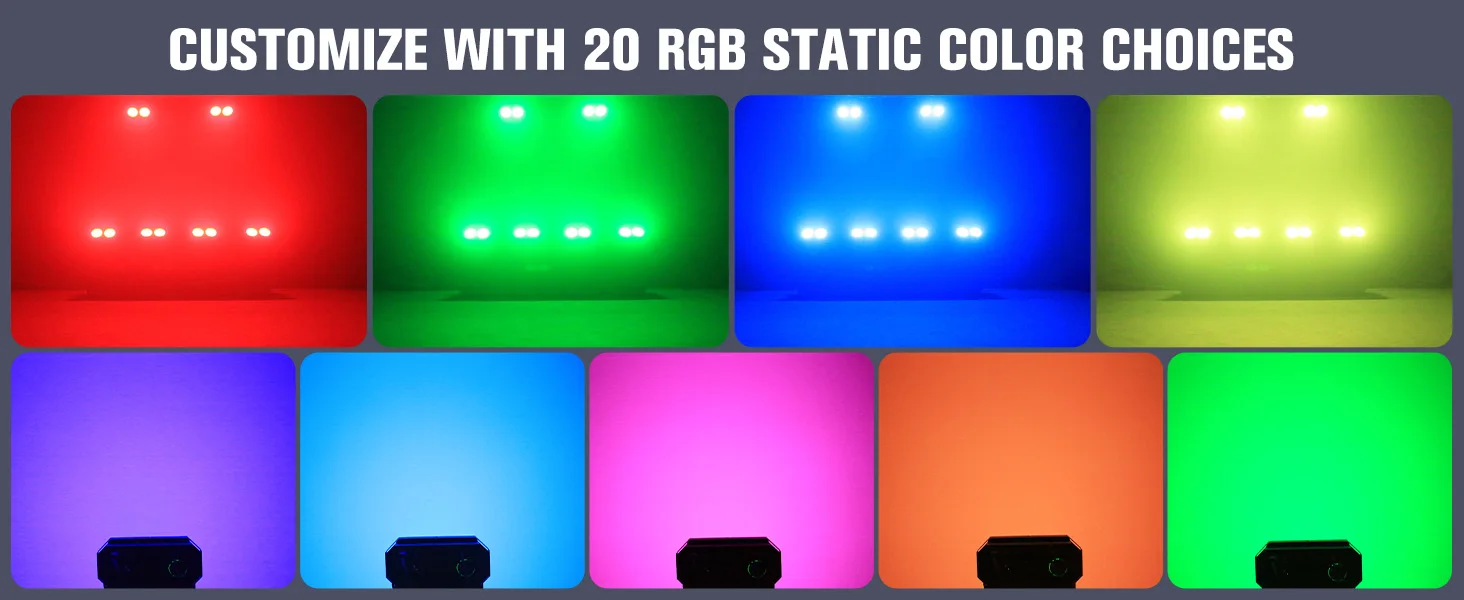 Datewink 1/2Pcs 200W COB RGB LED Par Lights Cool&Warm White Audience Strobe Stage Light DMX For DJ Disco Party Wedding Nightclub