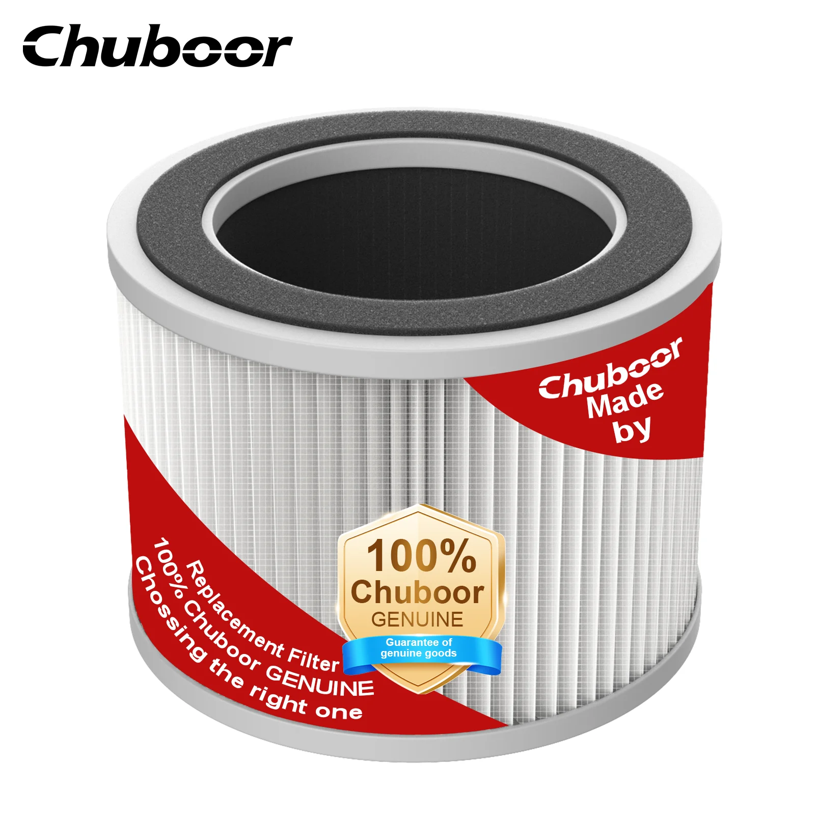 Chuboor Air Purifiers for Home H13 True HEPA for Bedroom Room Kitchen Washroom for Smoke and Dust Pollen Odors PM2.5 Detection 185m³/h CADR Supports Tuya App for 30-40 Square Meters of Clean Purifier Effectively Improve Air Quality Allergen