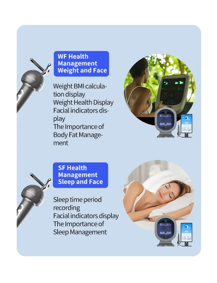 Upgraded X5 3D Ai Skin Image Analyzer High Definition Pixels Whole Facial Scanning Multi Spectrum Moisture Scalp Detection