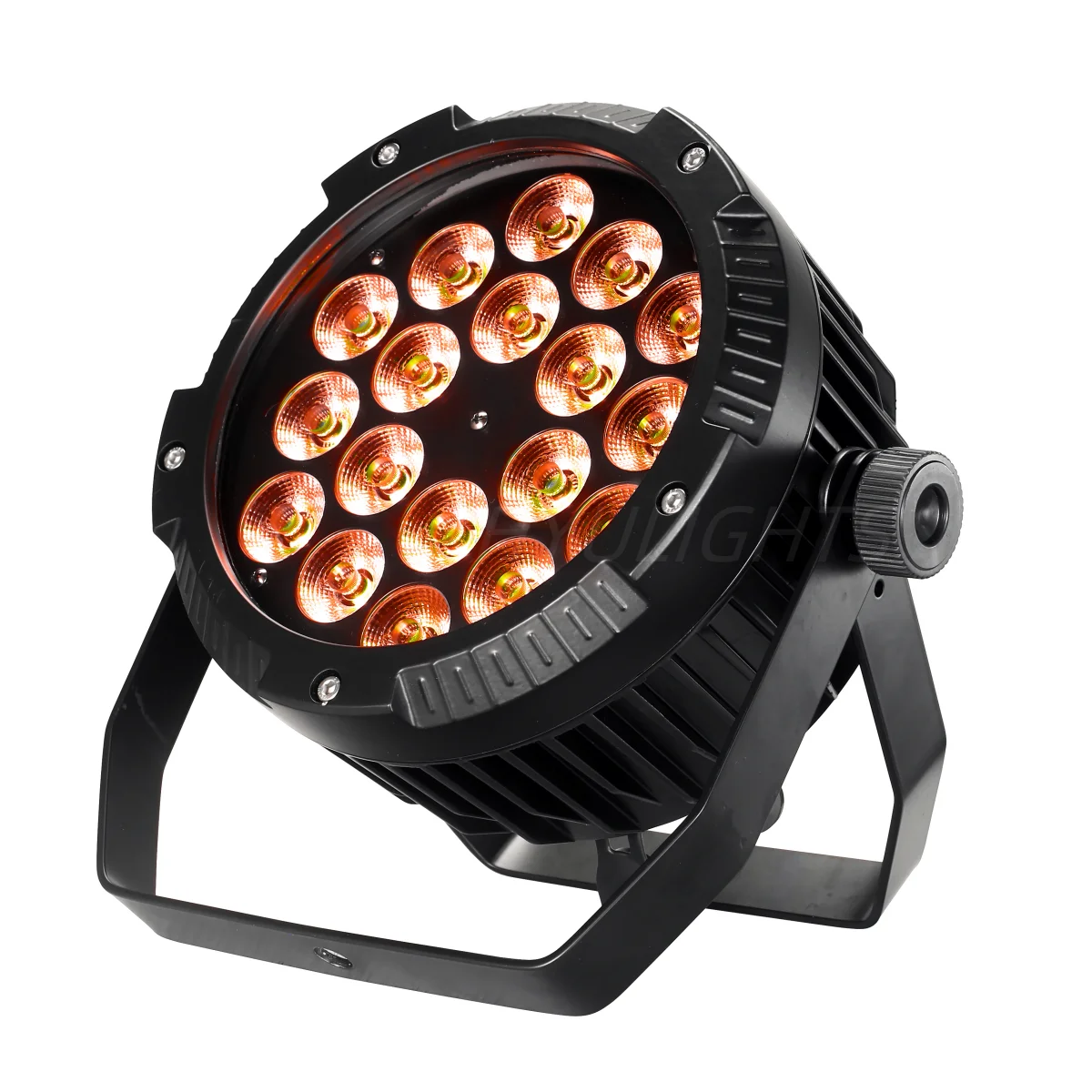2X IP65 Waterproof Stage Effect Aluminum Led Par 18x18W RGBWA UV 6in1 DMX512 Outdoor Down Light DJ Equipment Disco Wash No Noise