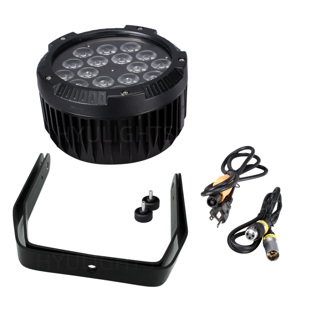 2X IP65 Waterproof Stage Effect Aluminum Led Par 18x18W RGBWA UV 6in1 DMX512 Outdoor Down Light DJ Equipment Disco Wash No Noise