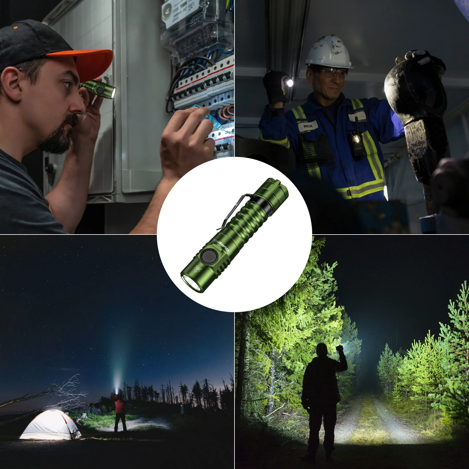Wurkkos FC11C Flashlight Nippon Chemical 519A Mountaineering Edition 18650 Battery Max Output 1200 Lm USB-C Charging Daily Carry