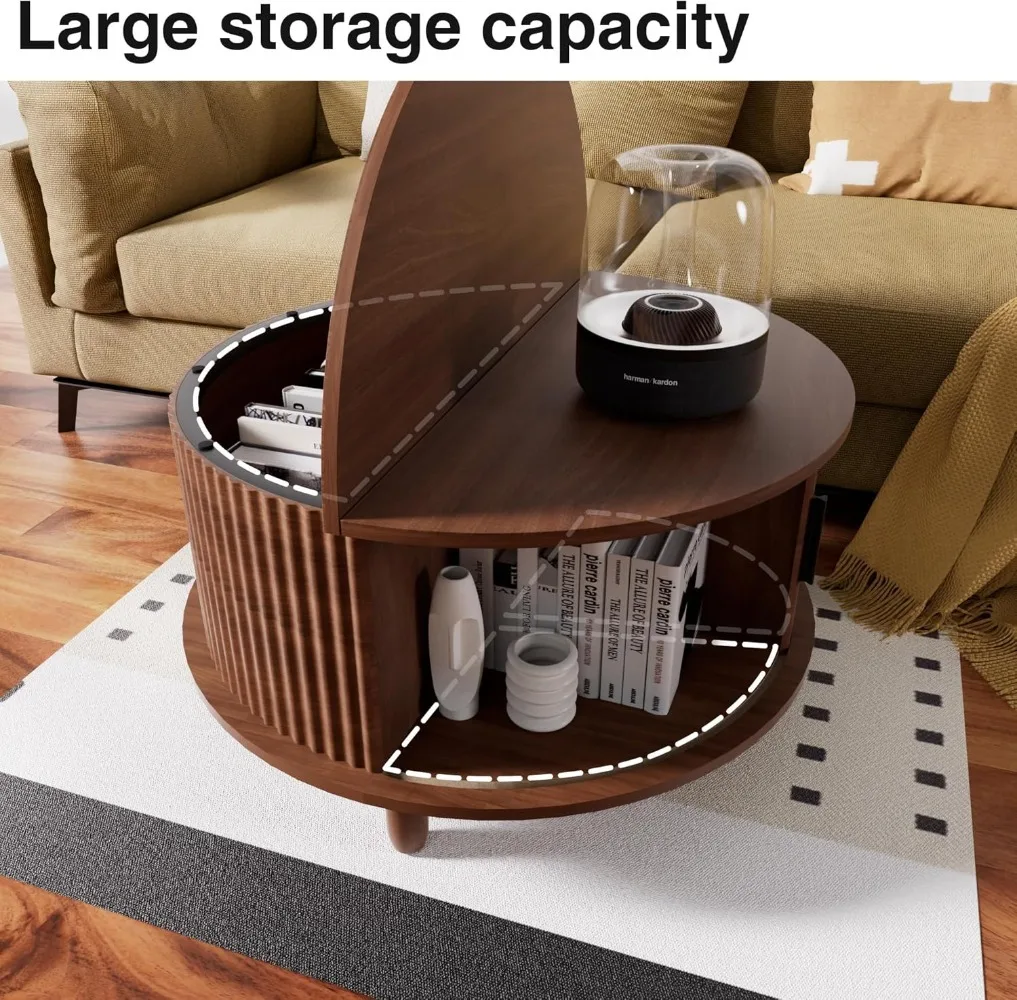 Lift Top Coffee Table with Storage Farmhouse Coffee Table for Living Room Wood Rustic 31.5" Square Storage Cabinet Center Table
