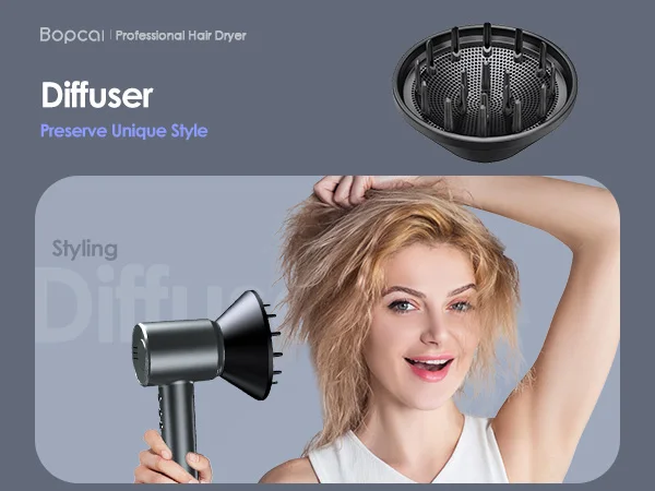 Electric High Speed Hair Dryer 120000RPM Brushless Negative Ions Blow Dryer 1600W Super Powerful Wind Lownoise Salon HairDryer
