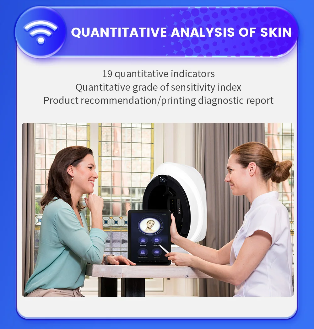 AISIA Q1 3D AI Facial Skin Analyzer Detection Skin Problem Diagnosis 8 Spectrum Professional Analysis Beauty Salon Equipment