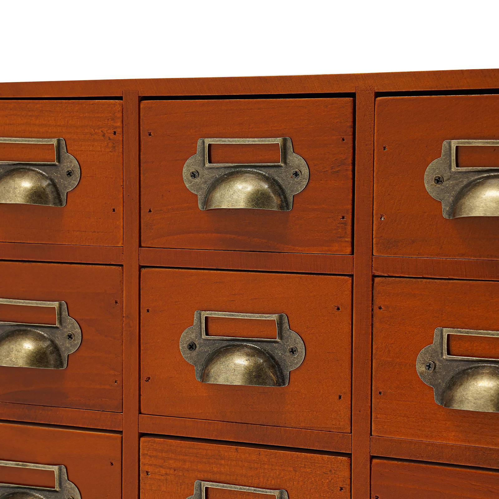 16 Drawers Storage Cabinet,, Apothecary Chests and Cabinets, Herb Storage Box, Wooden Desk Drawer Organizer