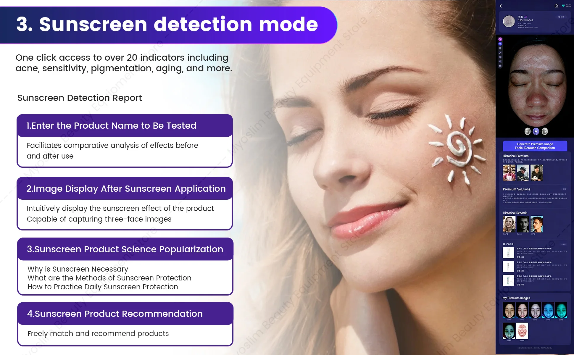 X3 Prro Skin Analyzer Machine 15.6 Inch 3D Facial AI Skin Care Scanner Hair Analysis 8 Light Spectrum for Business Beauty Care