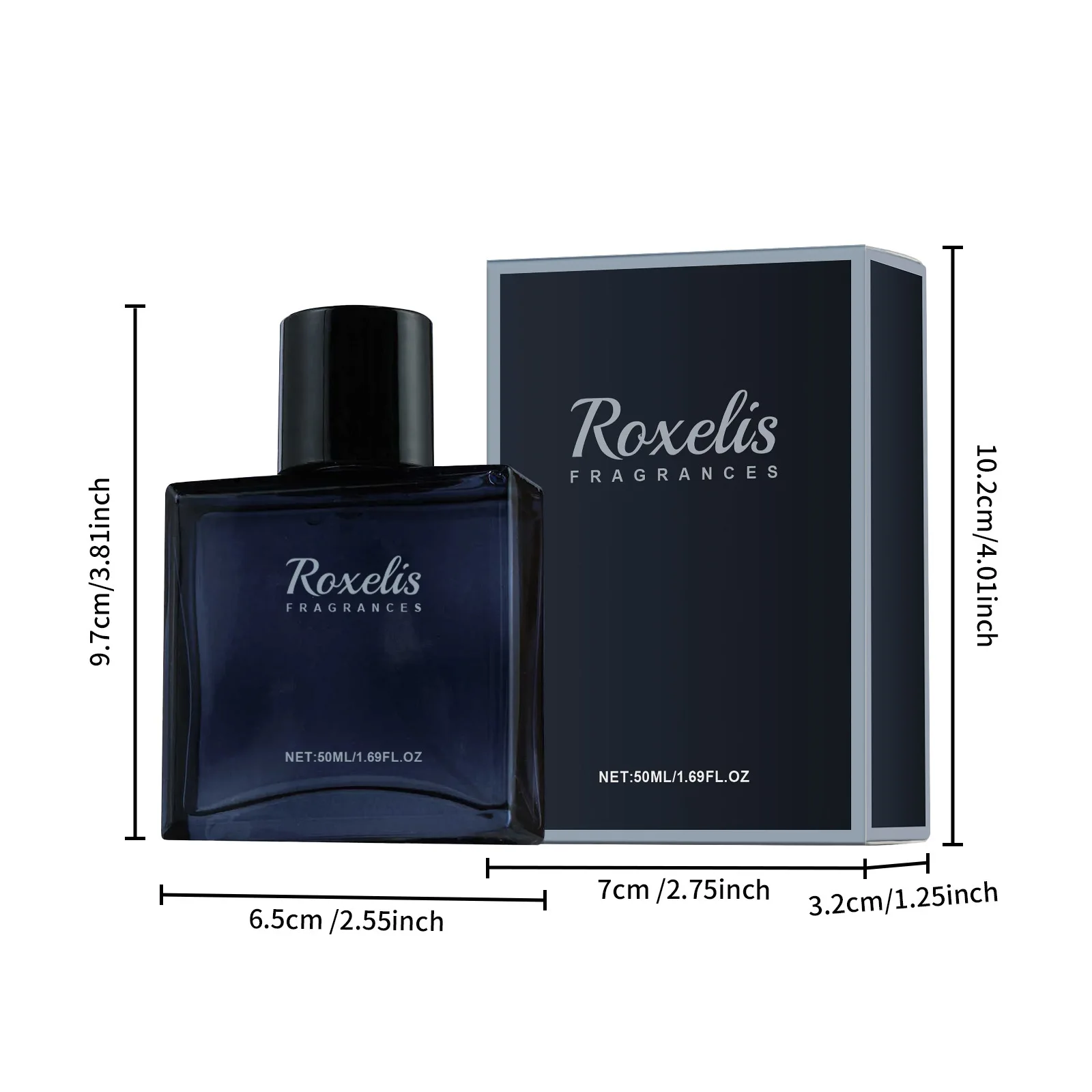 Roxelis 50ml Glamour Men Perfume Spray Bergamot Cologne Light Fragrance Romantic Pheromone Dating Atmosphere Flirting Perfume