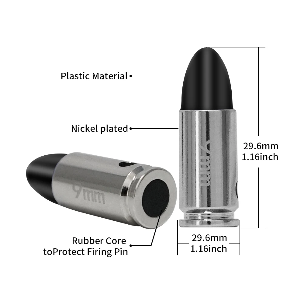9MM Dummy round Practice playing Training bullets 10/20pcs