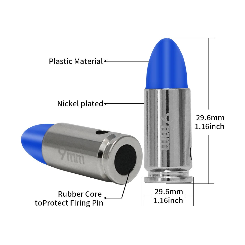 9MM Dummy round Practice playing Training bullets 10/20pcs