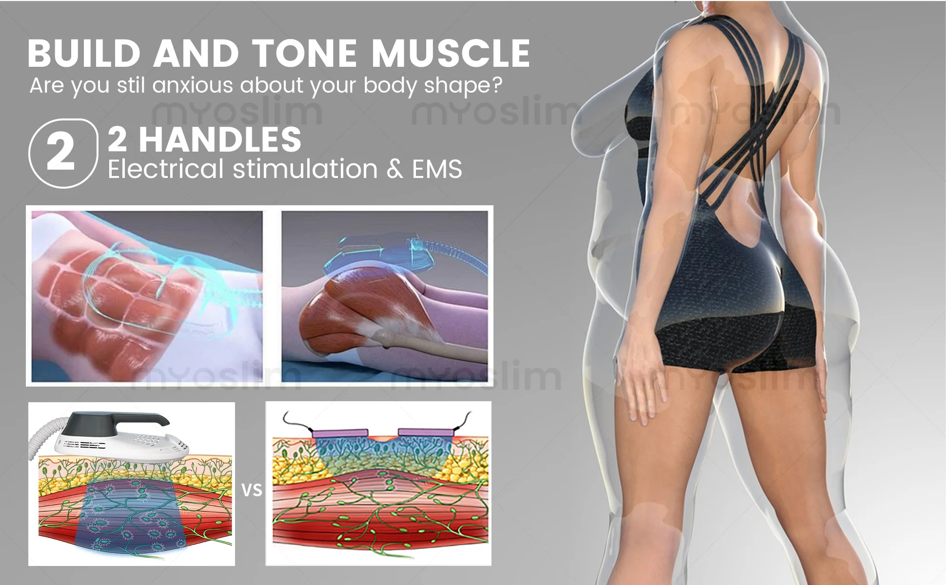 Myoslim RF NEO Slimming Machine EMS Body Sculpting Fat Burning EMS Weight Loss Electromagnetic Muscle