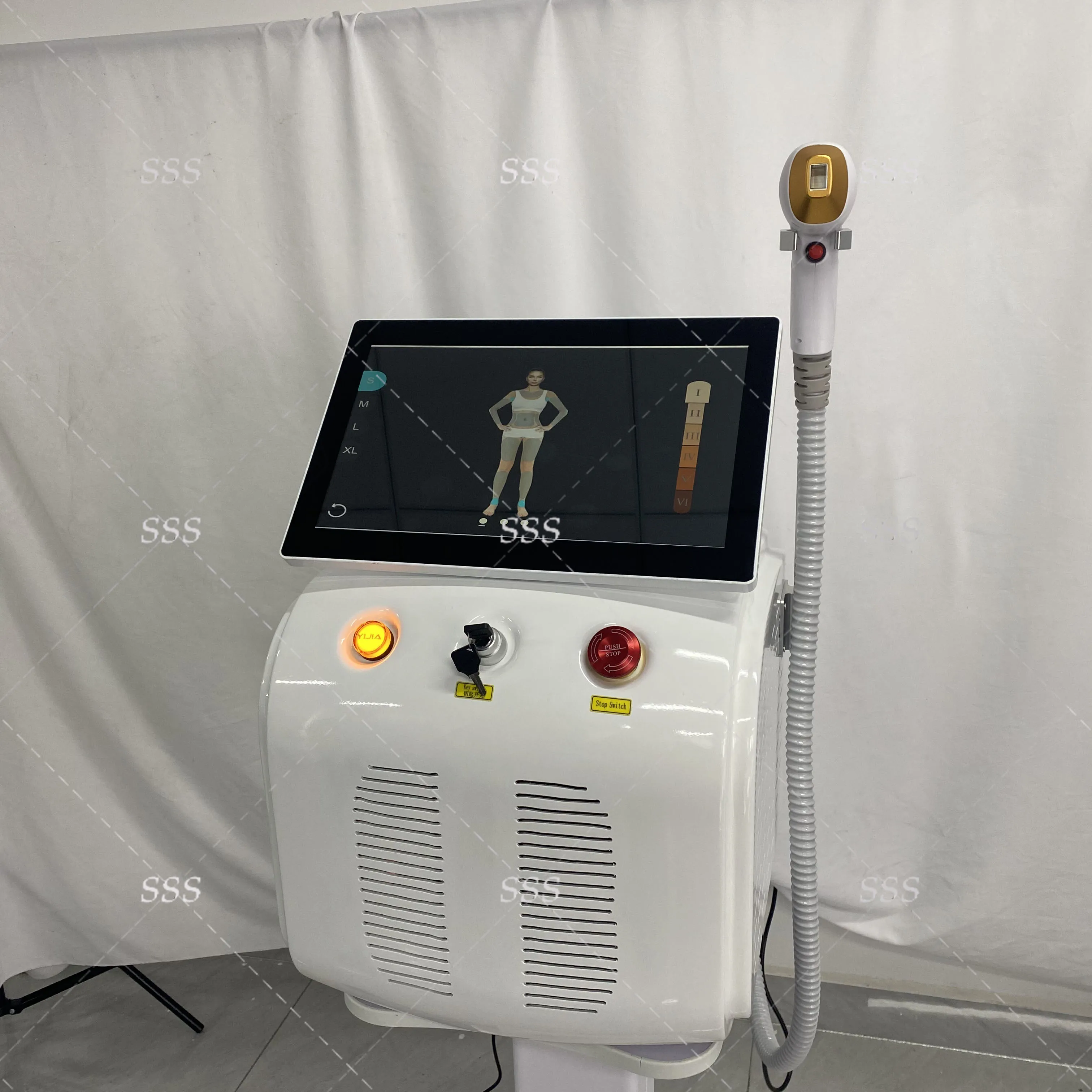 2-In-1 Soprano Diode Picosecond Lase Machine Permanent Ice-Point Hair Removal 755 808 1064nm 4 Wavelengths CE