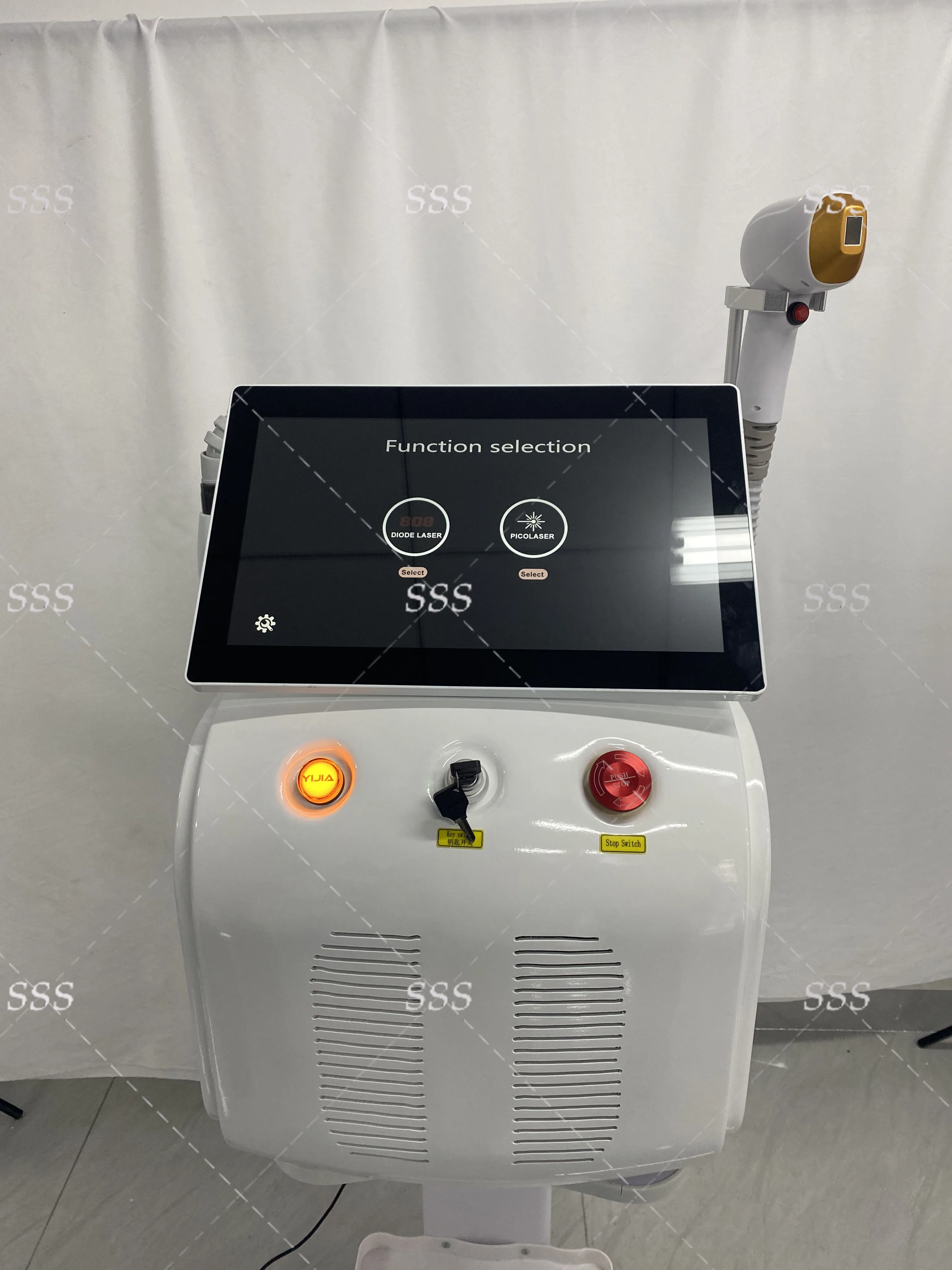 2-In-1 Soprano Diode Picosecond Lase Machine Permanent Ice-Point Hair Removal 755 808 1064nm 4 Wavelengths CE