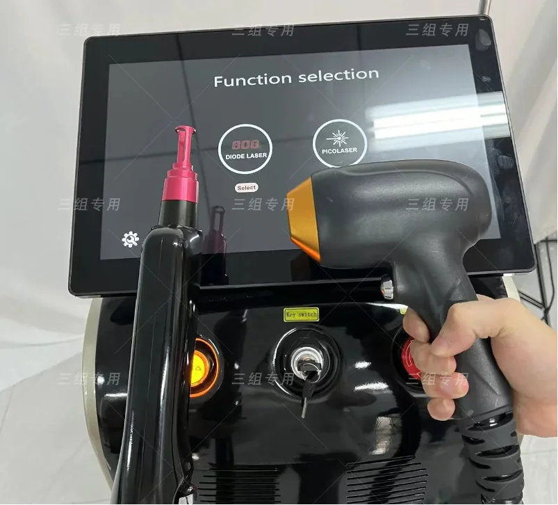 2-In-1 Soprano Diode Picosecond Lase Machine Permanent Ice-Point Hair Removal 755 808 1064nm 4 Wavelengths CE