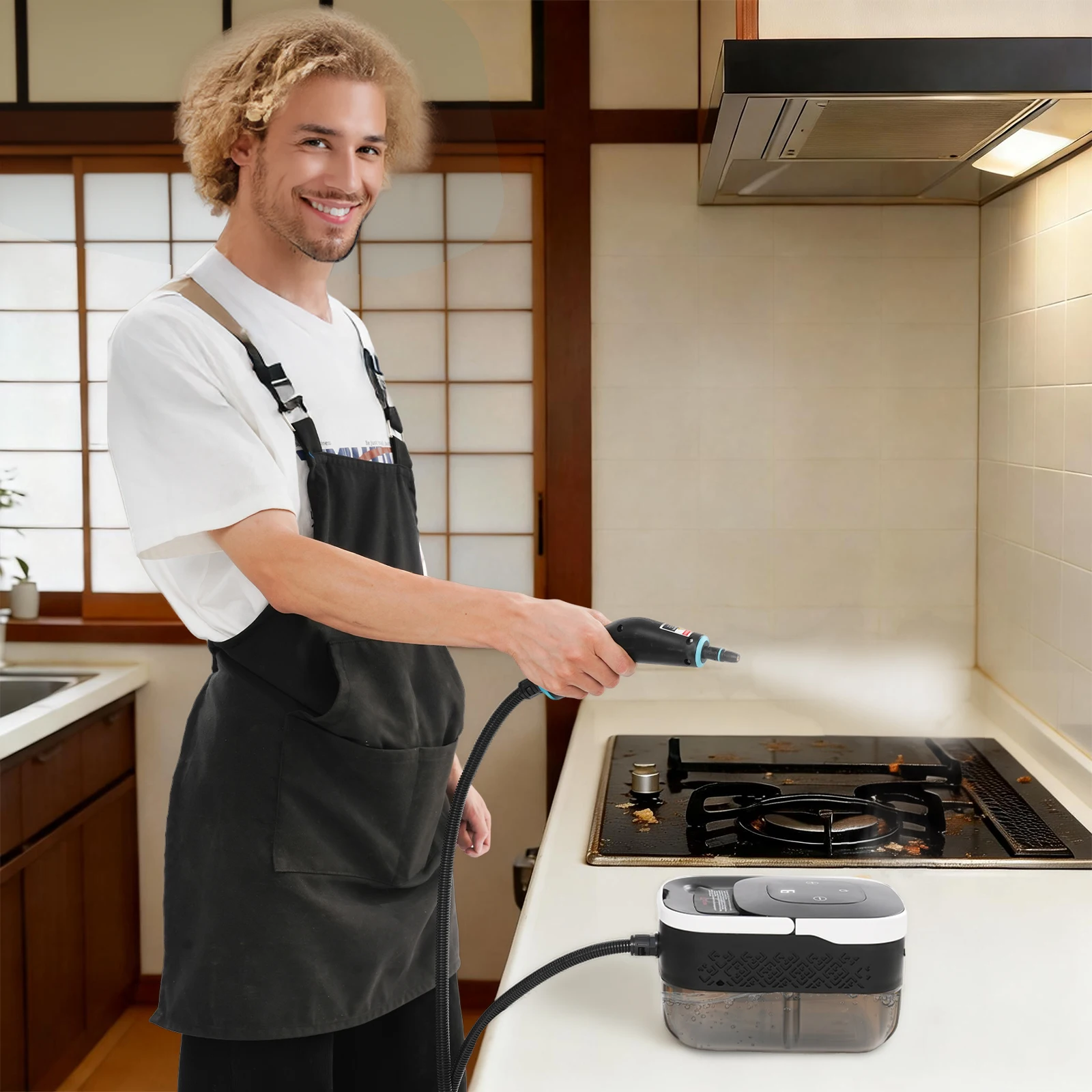 1500w Steam Cleaner Set Adjustable High Pressure Steam Cleaner with Various Nozzle Steam Cleaning Machine for Home Appliance Car
