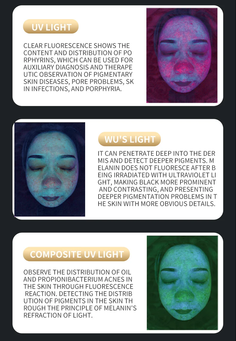 New Upgrade AI Facial Skin Analyzer Professional 3D Face Scan Detection Machine Intelligent Skin Diagnosis Beauty Device