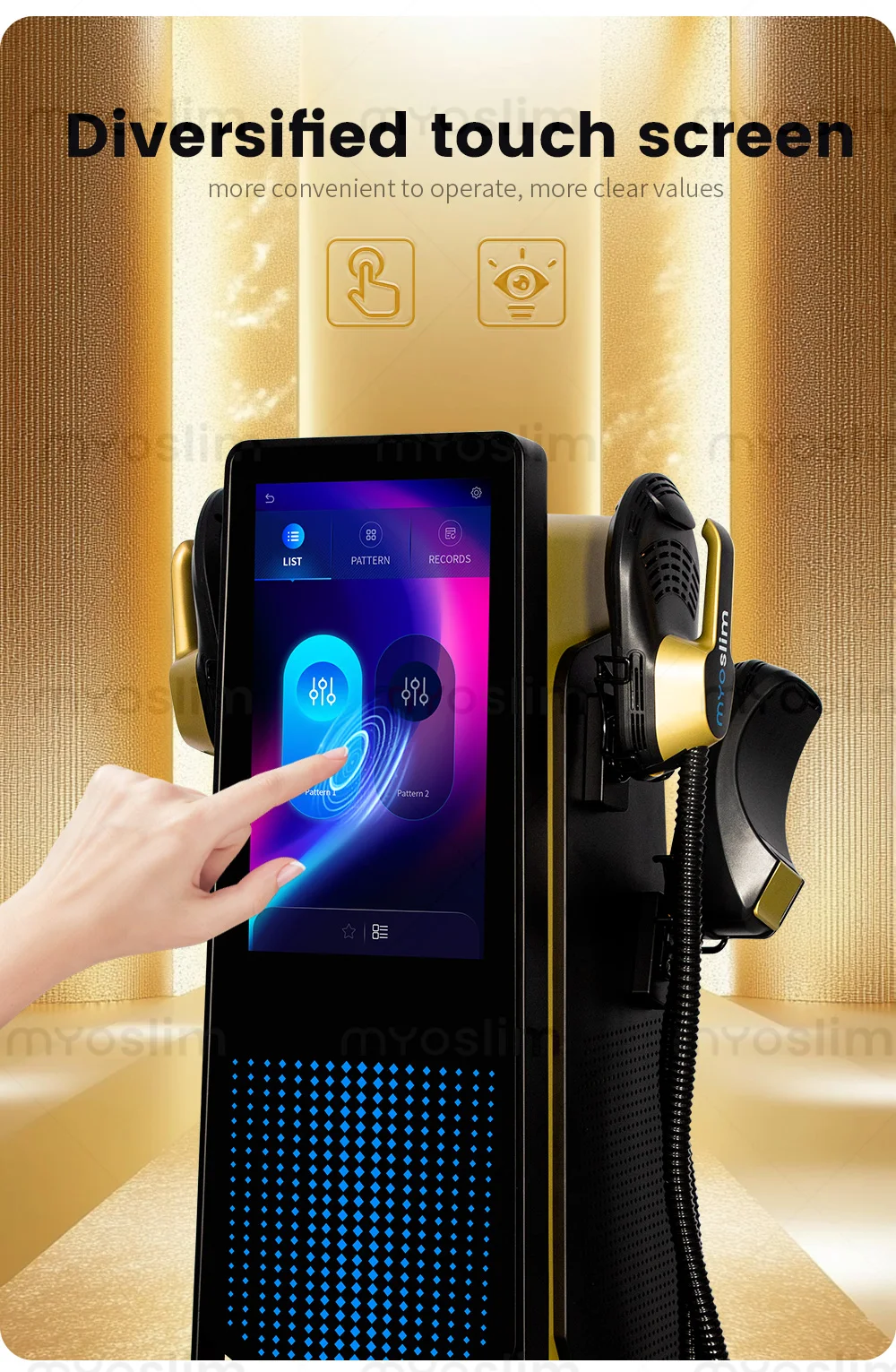 MYOslime Sculpting Weight Lose Machine EMS Stimulater Slim Muscle Body Sculpt Removal Butt Build For Salon Nova