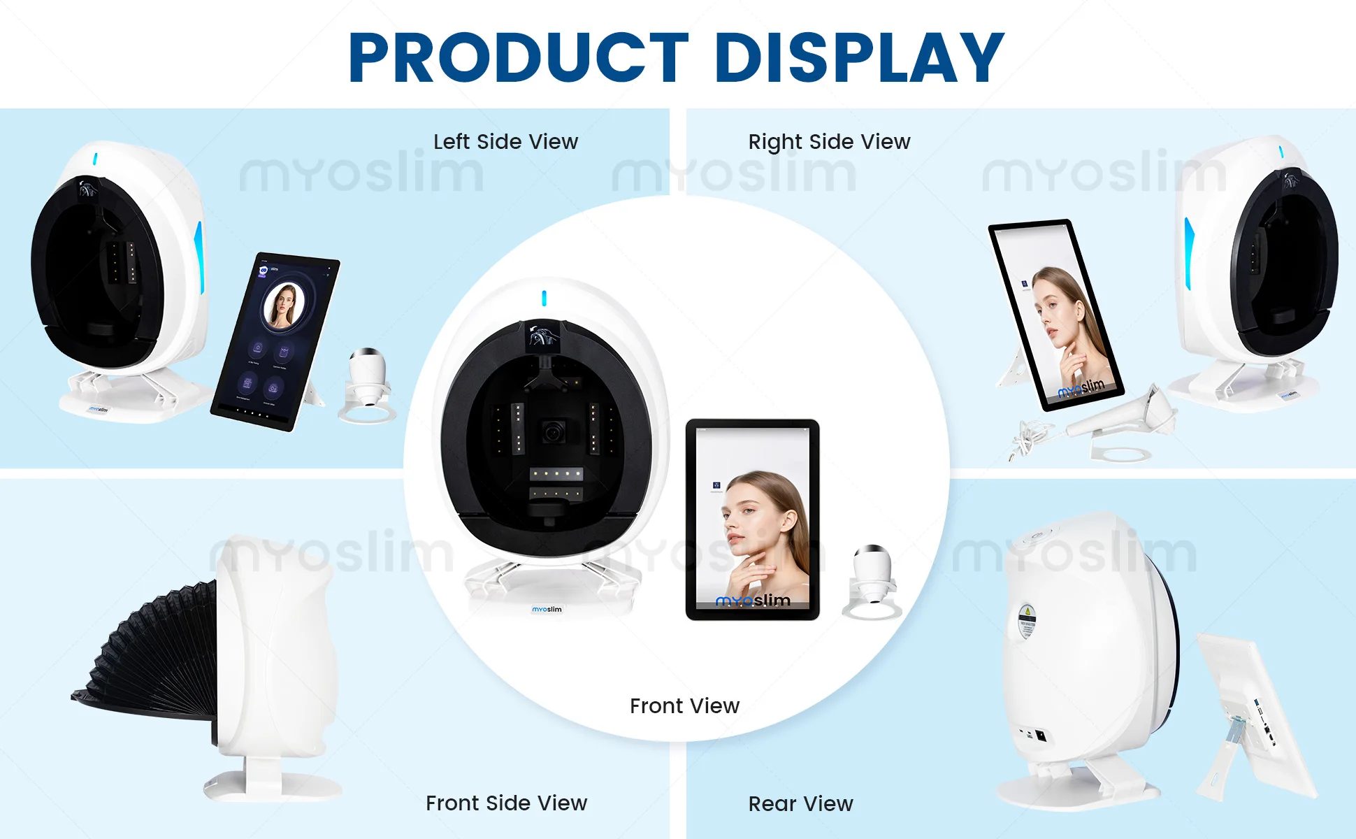 Portable Q1 Skin Care Facial Analyzer Machine Magic Mirror Face Camera Test Detector - Portable Skincare Testing Device
