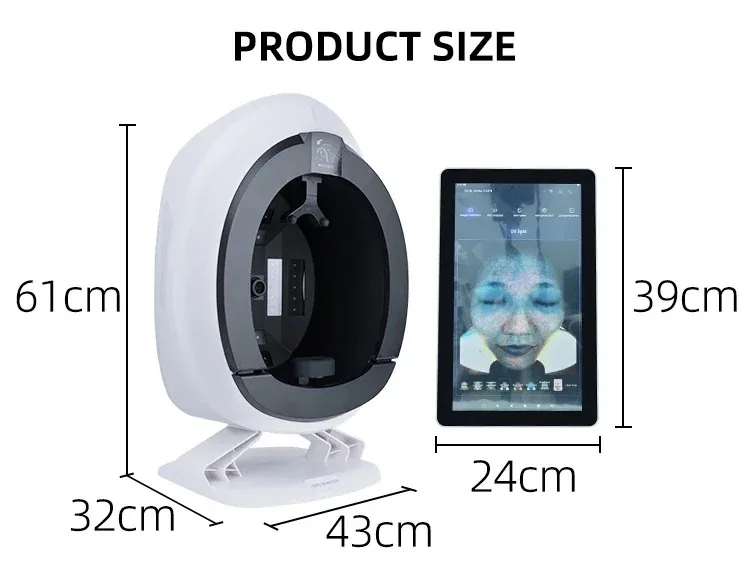 Portable Q1 Skin Care Facial Analyzer Machine Magic Mirror Face Camera Test Detector - Portable Skincare Testing Device