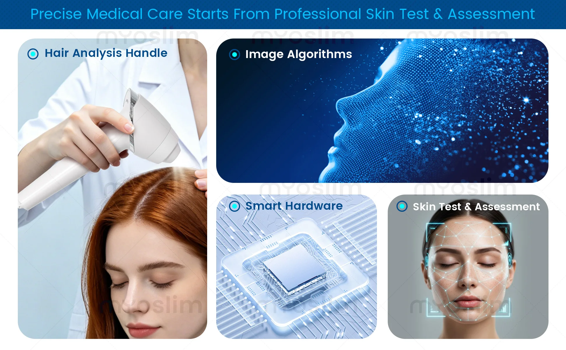 Portable Q1 Skin Care Facial Analyzer Machine Magic Mirror Face Camera Test Detector - Portable Skincare Testing Device