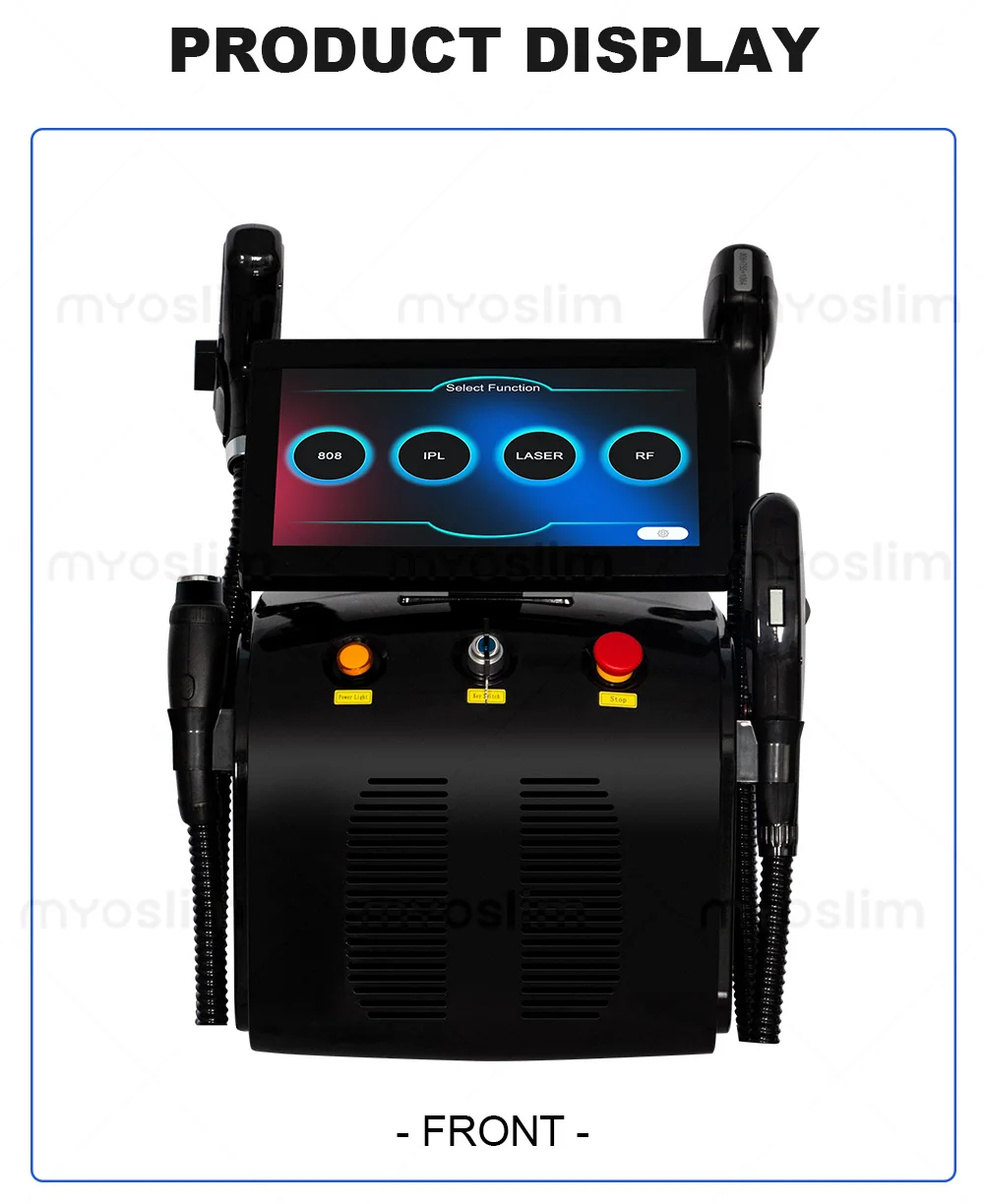 7000W 4in1 Soprano Titanium Ice Platinum Diode Laser 4 Wavelength ND:YAG RF IPL OPT Machine Painless Hair Removal Machine