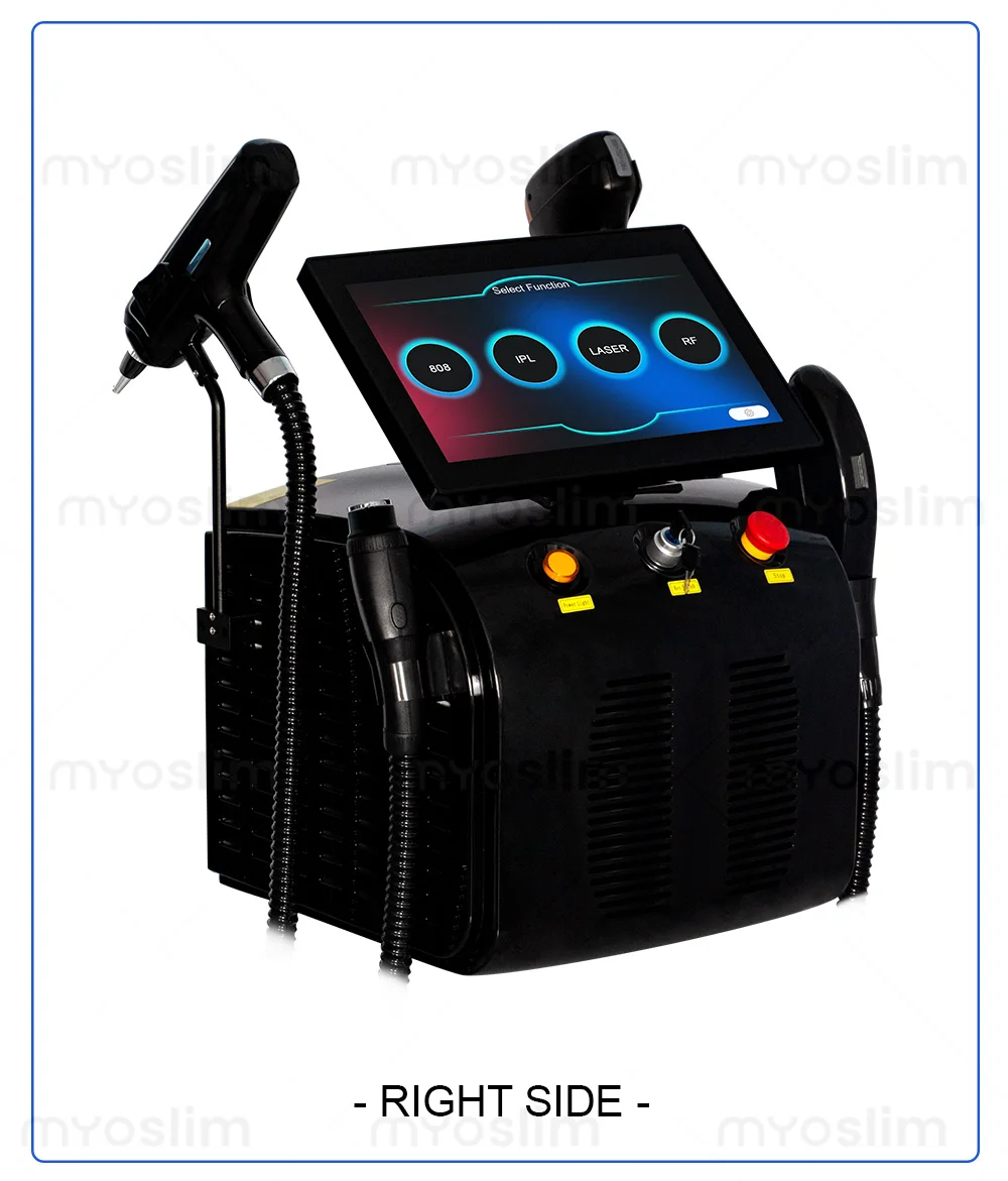 7000W 4in1 Soprano Titanium Ice Platinum Diode Laser 4 Wavelength ND:YAG RF IPL OPT Machine Painless Hair Removal Machine