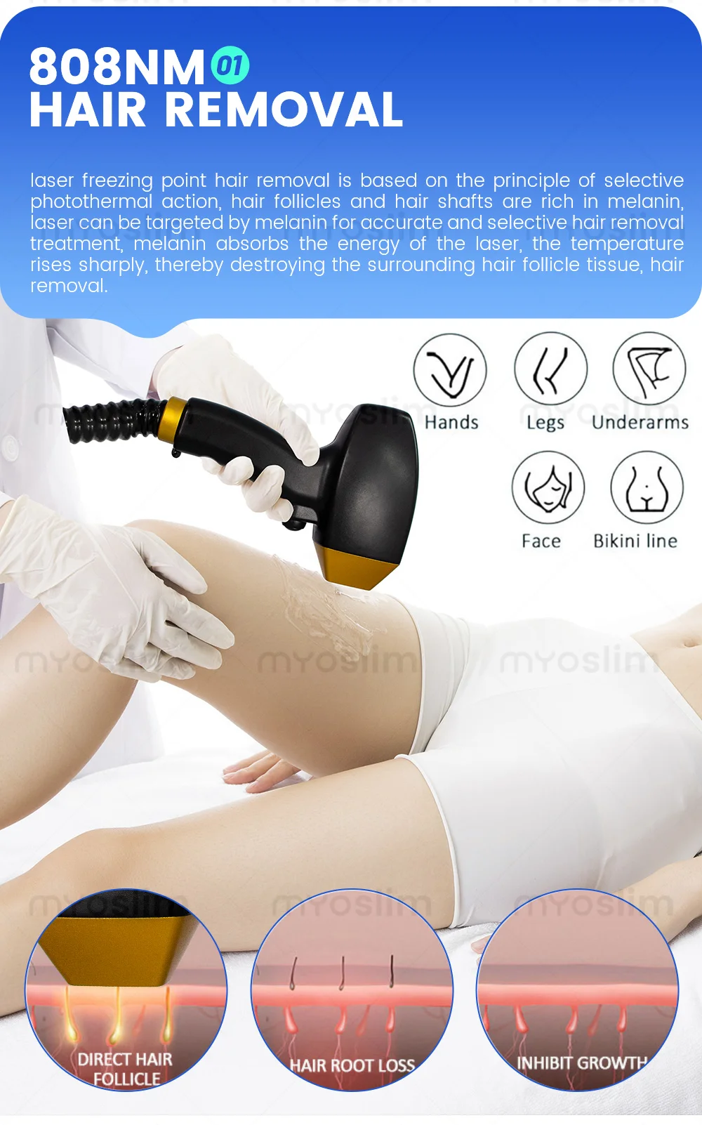 7000W 4in1 Soprano Titanium Ice Platinum Diode Laser 4 Wavelength ND:YAG RF IPL OPT Machine Painless Hair Removal Machine