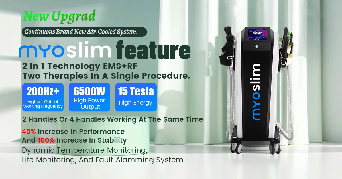 EMSzero Body Machines RF HI-EMT 6500W Professional Sculpt 5 Handle Pelvic Girdle EMS Electromagnetic Stimulation Slimming
