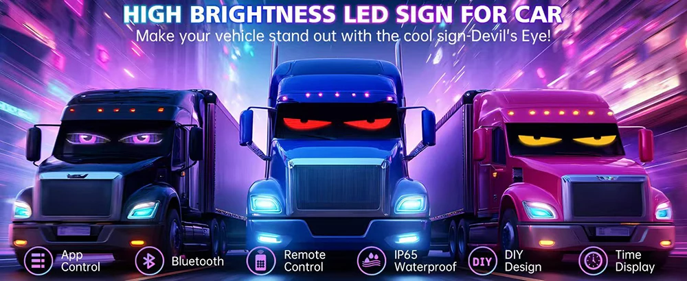 LED Matrix Pixel Panel  Scrolling Bright Advertising LED Signs  Flexible USB 5V LED Car Sign Bluetooth App Control