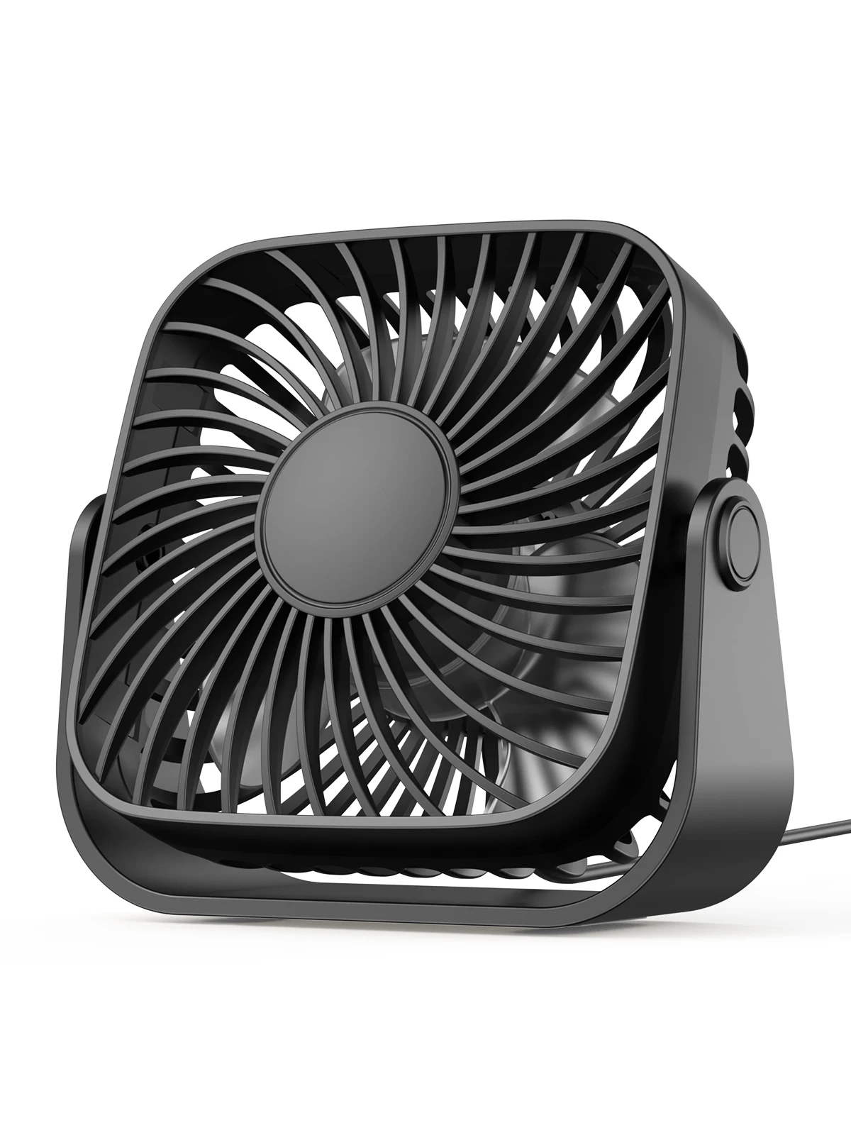 4Inch USB Mini Portable Fan for Camping,3 Speeds Quiet Desk Table Personal Fan,360°Adjustment Standing Fans for Room Home