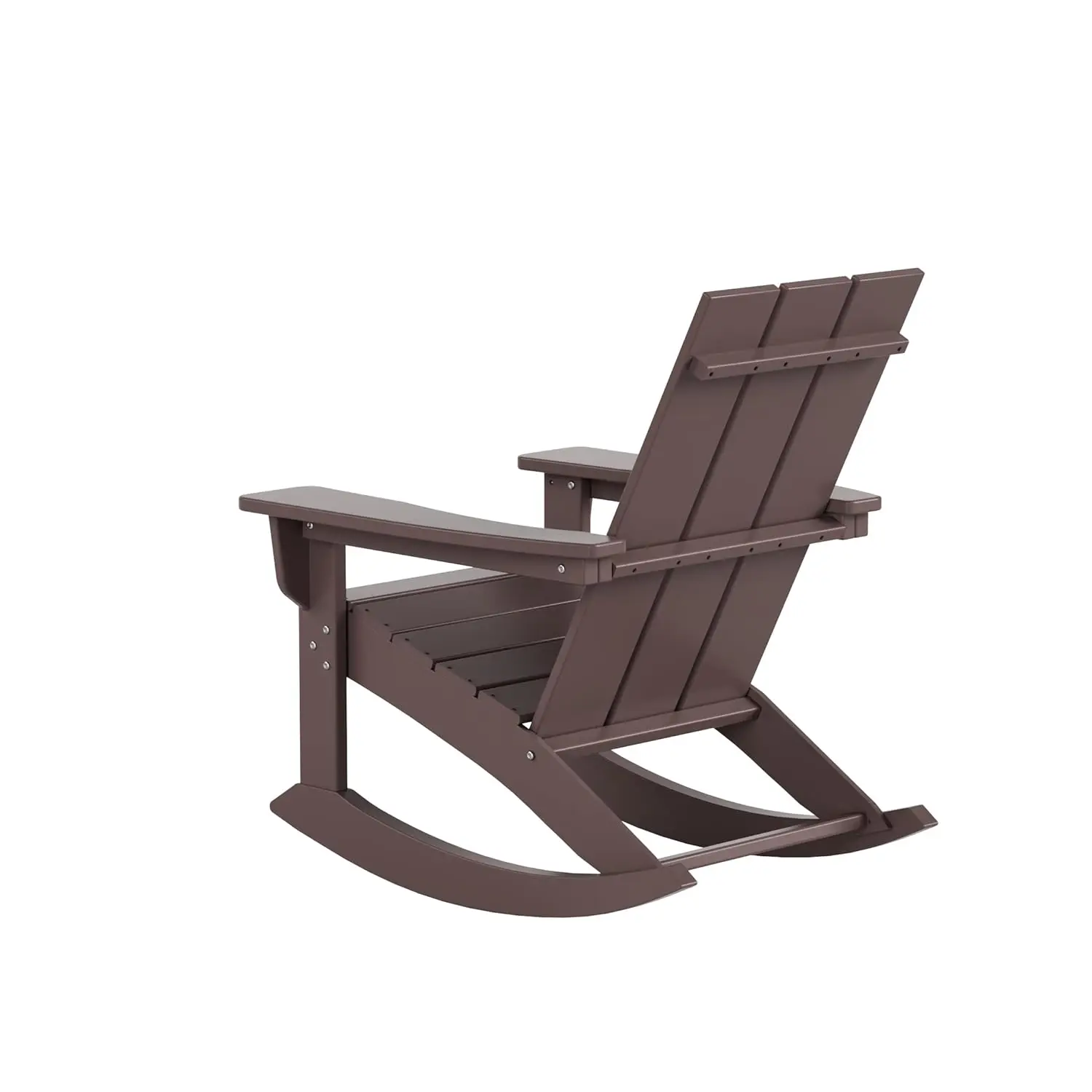 Poly Lumber Adirondack Rocking Chairs Set 4, All Weather Outdoor Porch Garden Patio, Custom