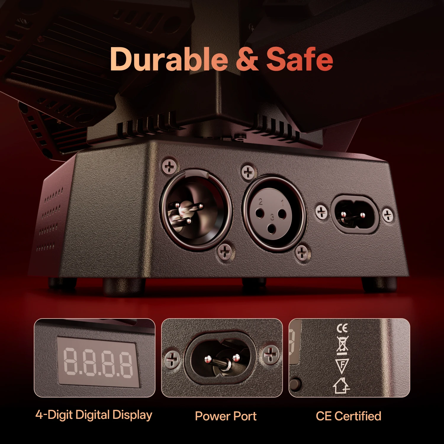 Datewink 70W RGBW 4-Arm Moving Head Light Beam Magic Ball Stage Lights Strobe Effect Remote DMX512 For DJ Disco Nightclub Party