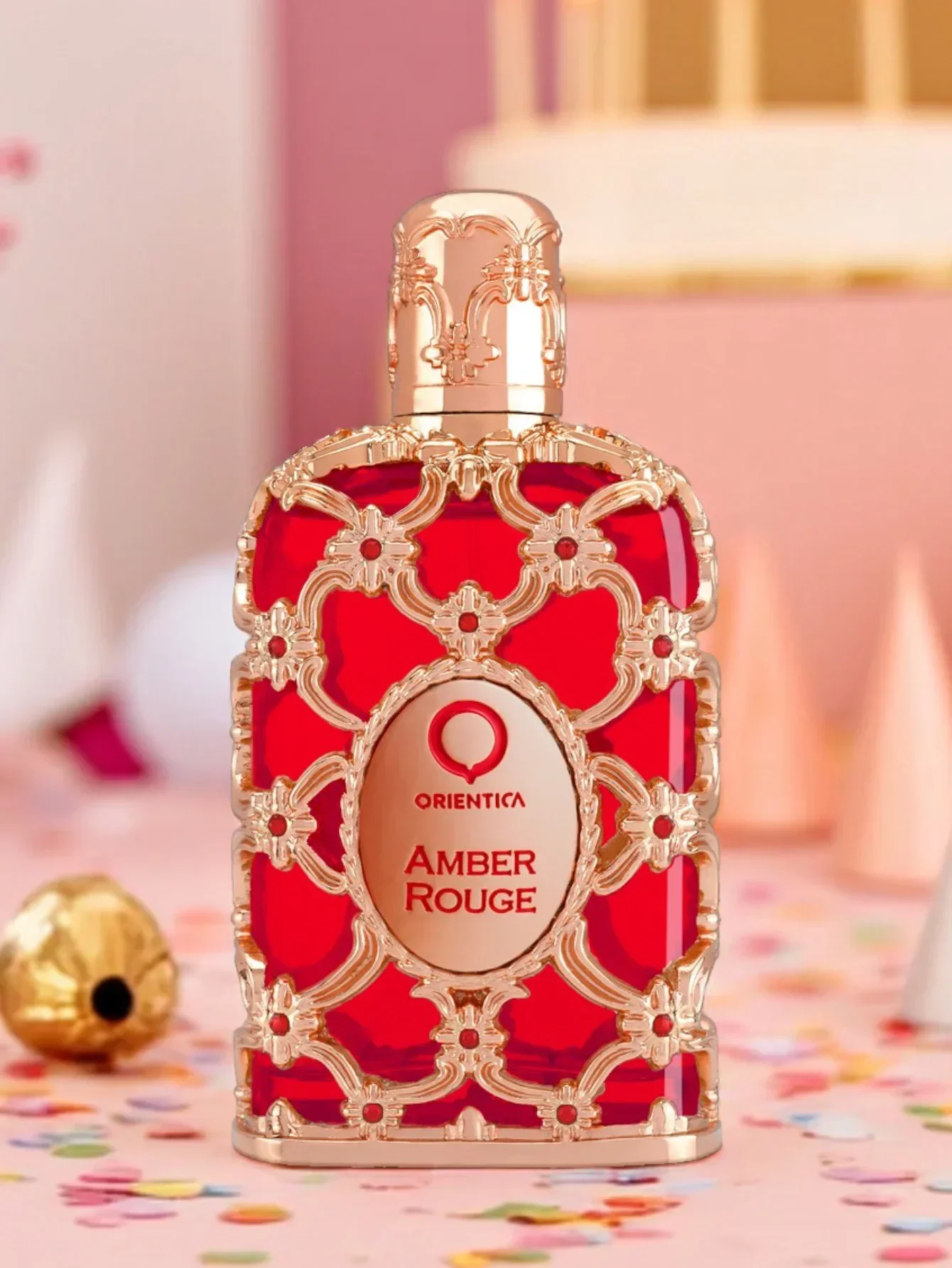 NOTICE DISCONTINUED NO RESTOCK AVAILABLE PLEASE DO NOT PLACE ORDER OUT OF STOCK ORDERS WILL NOT BE SHIPPED Orientica Amber Rouge 80ml EDP Unisex Perfume Sweet Saffron Amber Long Lasting Luxury Fragrance